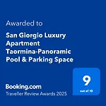San Giorgio Luxury Apartment Taormina-Panoramic Pool & Parking Space