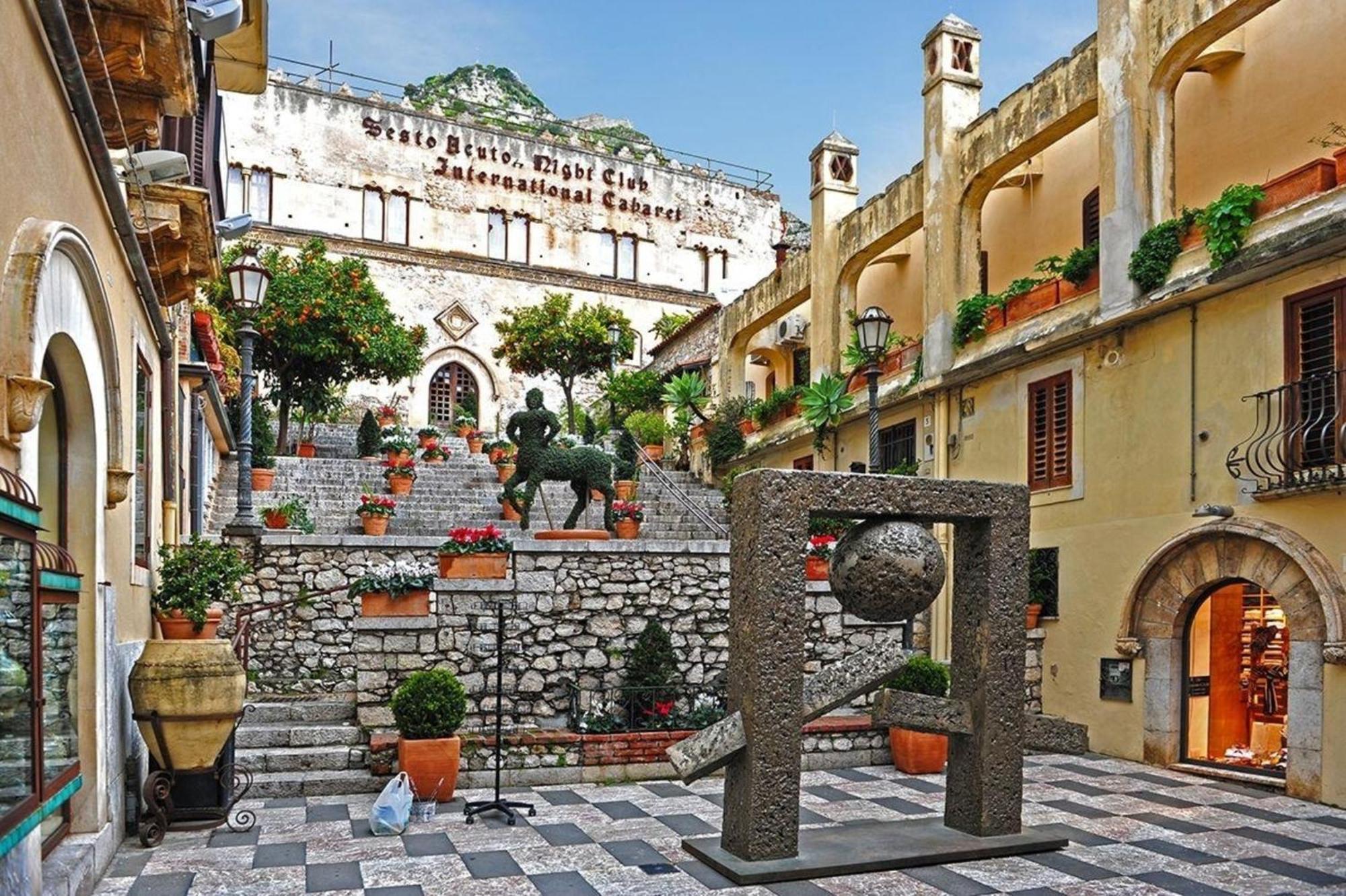 In Mit Terrasse Apartamento Taormina