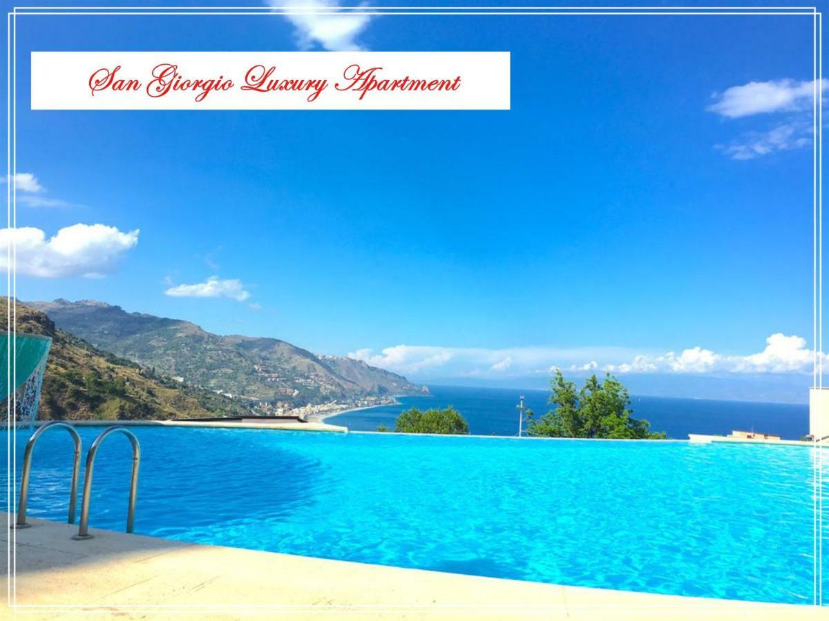 San Giorgio Luxury Taormina-panoramic Pool & Parking Space Apartment