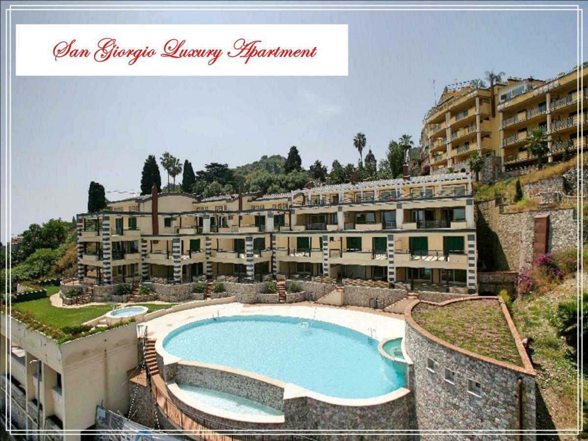 San Giorgio Luxury Taormina-panoramic Pool & Parking Space Apartment